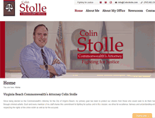 Tablet Screenshot of colinstolle.com